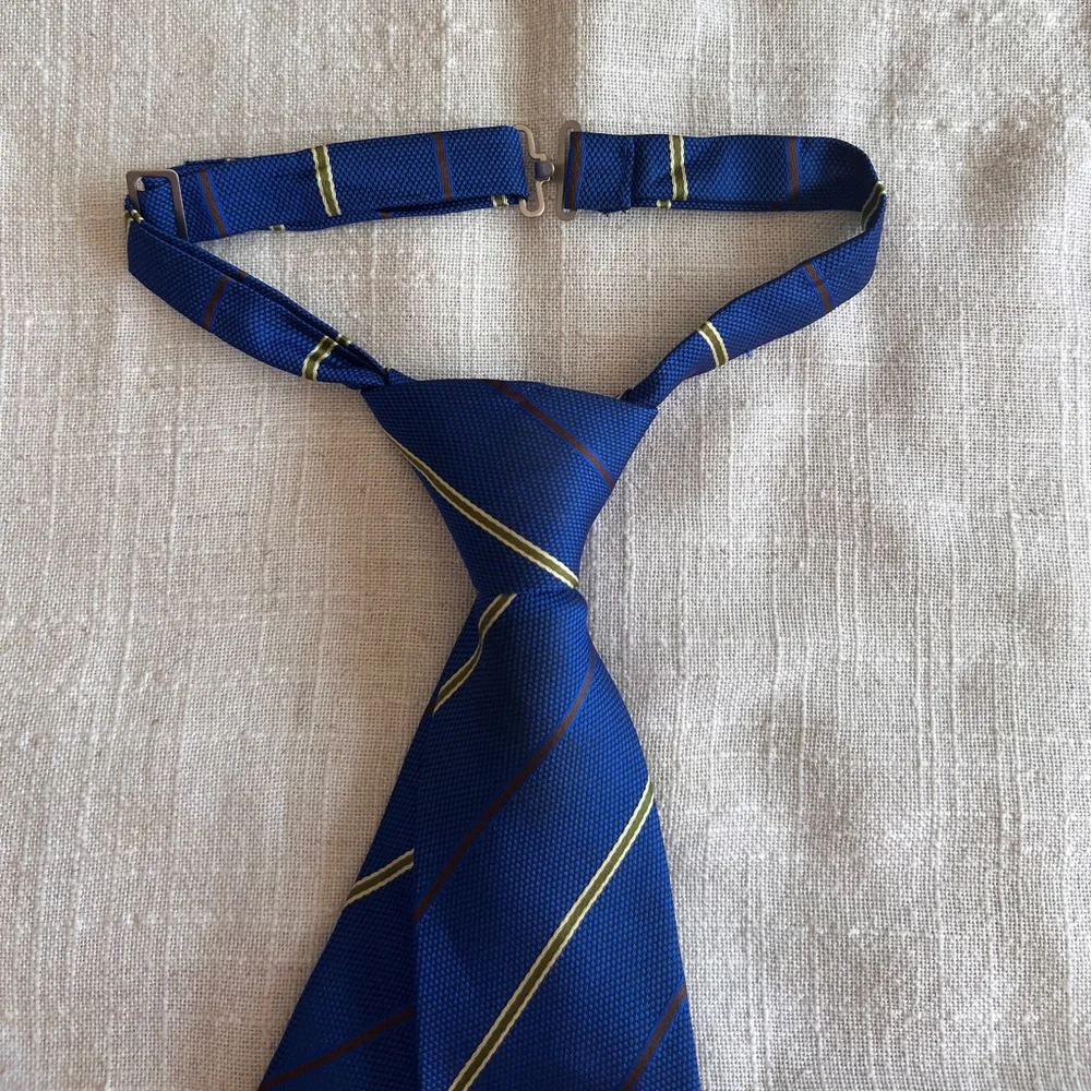 Blue tie for a small boy